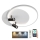 LED Димируем плафон LED/65W/230V 3000-6500K бял + дистанционно управление