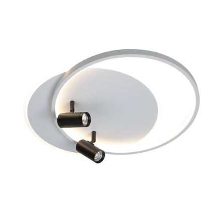 LED Димируем плафон LED/65W/230V 3000-6500K бял + дистанционно управление