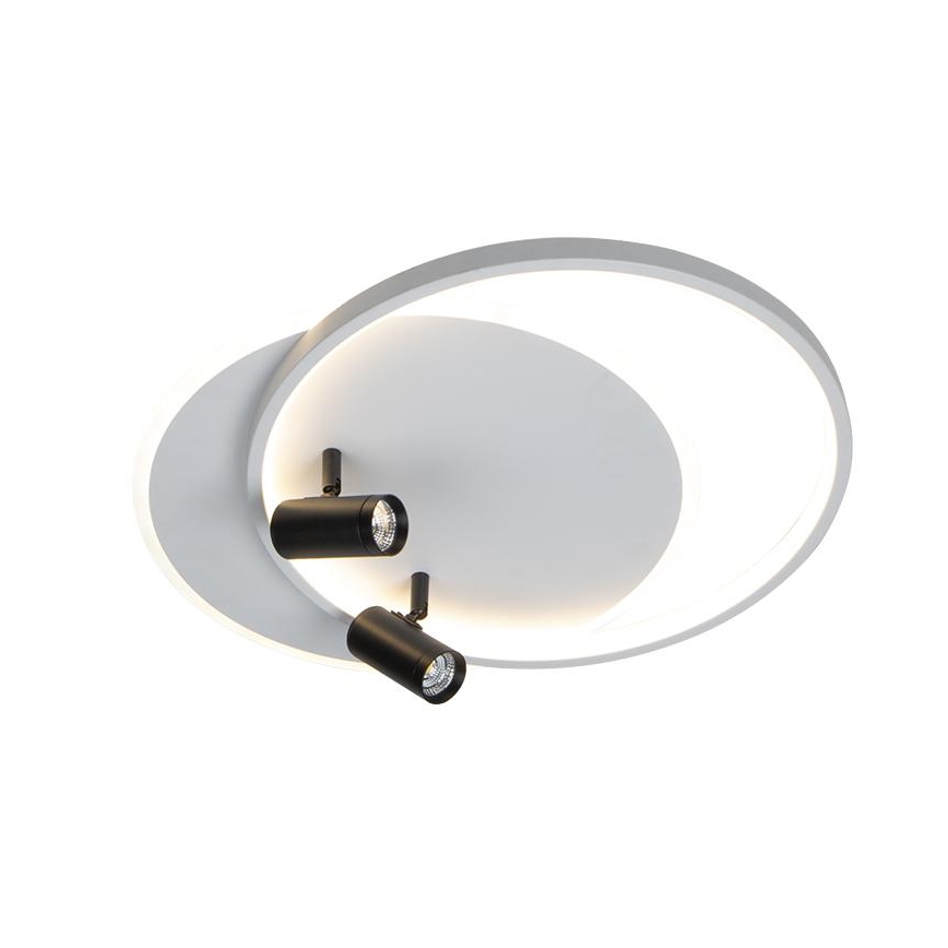 LED Димируем плафон LED/65W/230V 3000-6500K бял + дистанционно управление