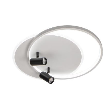 LED Димируем плафон LED/65W/230V 3000-6500K бял + дистанционно управление