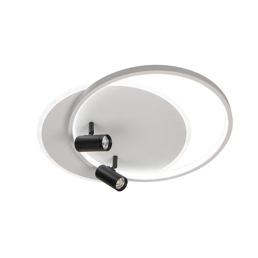 LED Димируем плафон LED/65W/230V 3000-6500K бял + дистанционно управление
