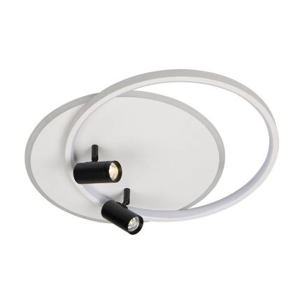 LED Димируем плафон LED/65W/230V 3000-6500K бял + дистанционно управление