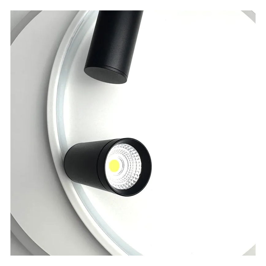 LED Димируем плафон LED/65W/230V 3000-6500K бял + дистанционно управление