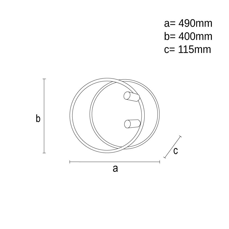 LED Димируем плафон LED/65W/230V 3000-6500K бял + дистанционно управление