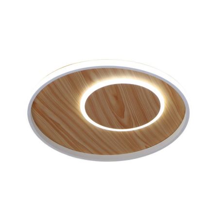 LED Димируем плафон LED/65W/230V 3000-6500K кафяв + дистанционно управление