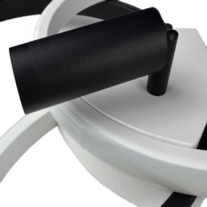 LED Димируем плафон LED/70W/230V 3000-6500K бял/черен + дистанционно управление