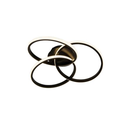 LED Димируем плафон LED/70W/230V 3000-6500K черен + дистанционно управление