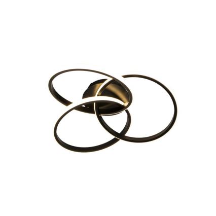 LED Димируем плафон LED/70W/230V 3000-6500K черен + дистанционно управление