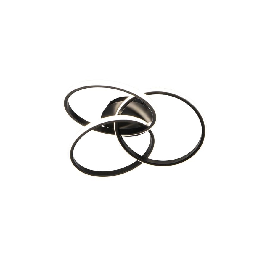 LED Димируем плафон LED/70W/230V 3000-6500K черен + дистанционно управление