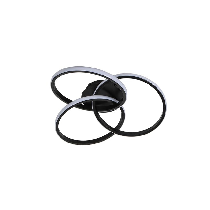 LED Димируем плафон LED/70W/230V 3000-6500K черен + дистанционно управление