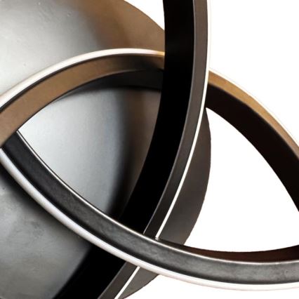 LED Димируем плафон LED/70W/230V 3000-6500K черен + дистанционно управление