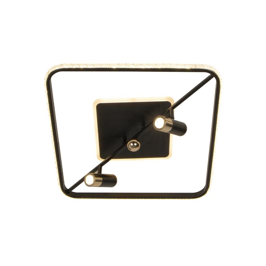 LED Димируем плафон LED/70W/230V 3000-6500K черен + дистанционно управление