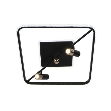 LED Димируем плафон LED/70W/230V 3000-6500K черен + дистанционно управление