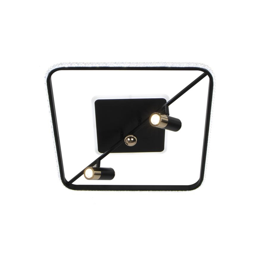 LED Димируем плафон LED/70W/230V 3000-6500K черен + дистанционно управление