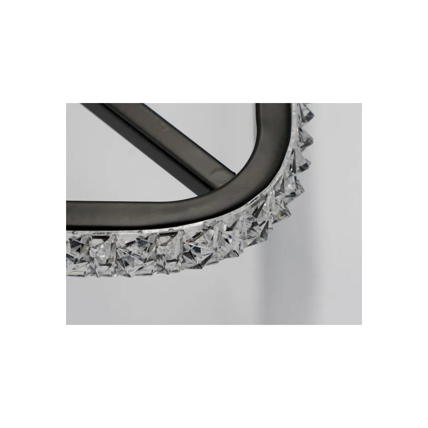 LED Димируем плафон LED/70W/230V 3000-6500K черен + дистанционно управление