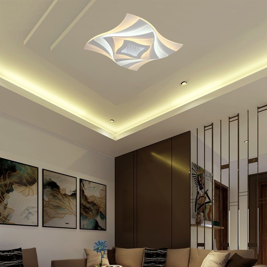 LED Димируем плафон LED/75W/230V 3000-6500K + дистанционно управление