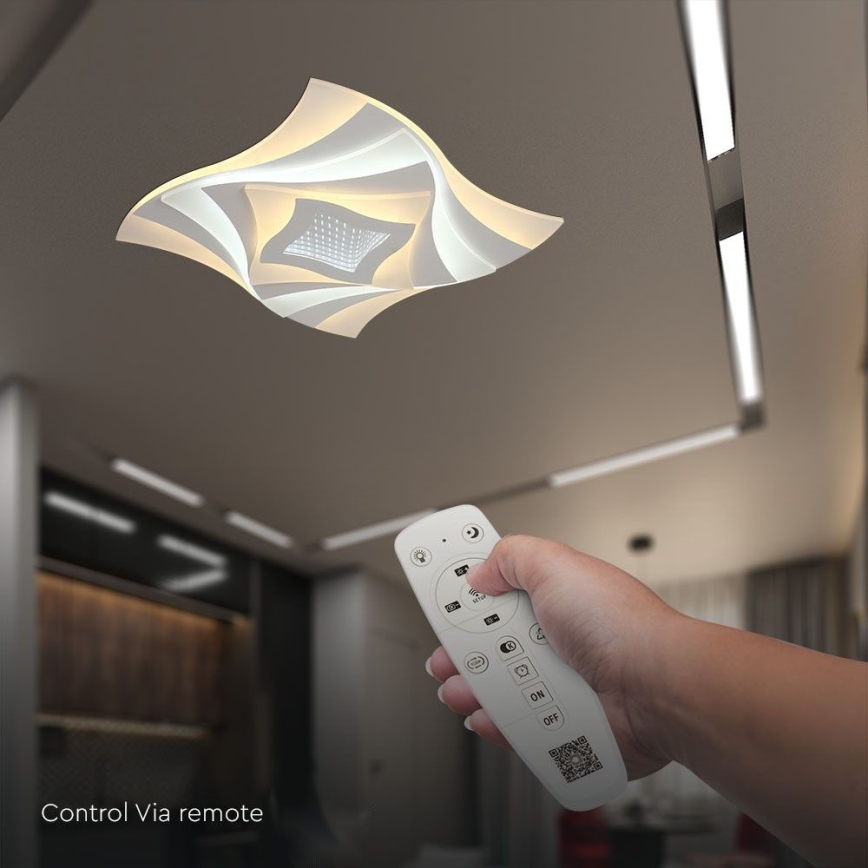 LED Димируем плафон LED/75W/230V 3000-6500K + дистанционно управление