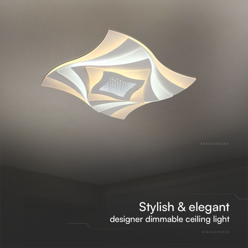 LED Димируем плафон LED/75W/230V 3000-6500K + дистанционно управление