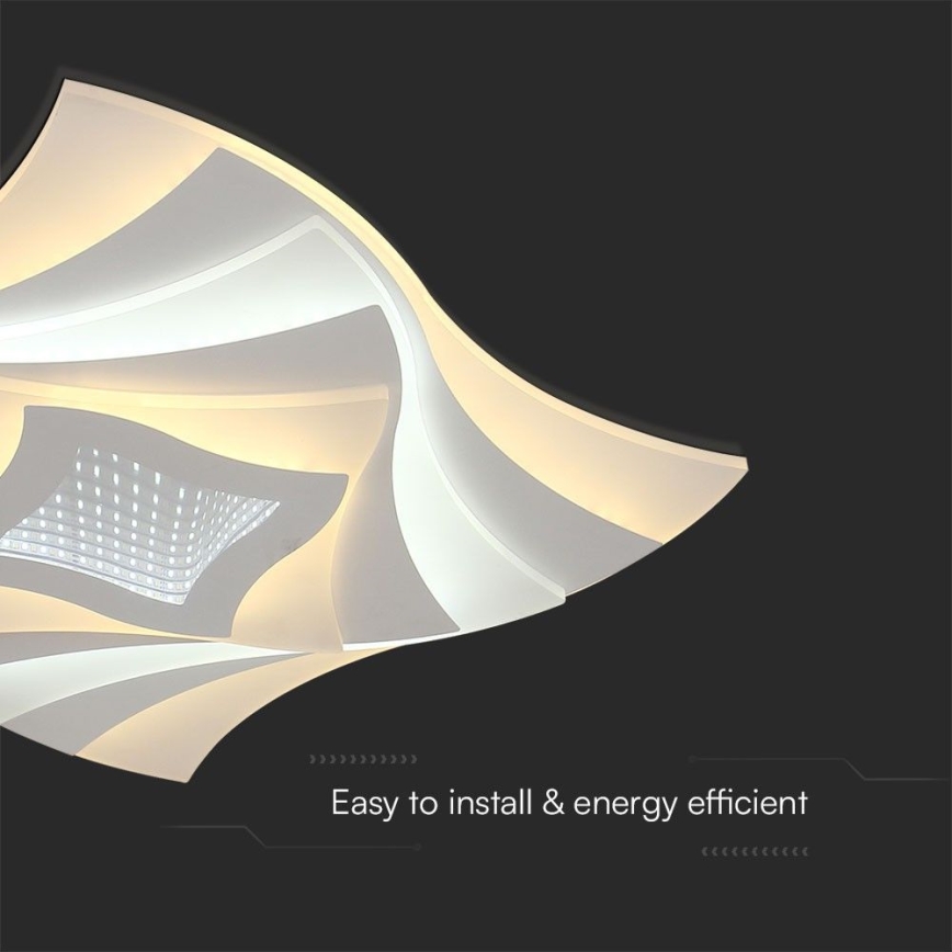 LED Димируем плафон LED/75W/230V 3000-6500K + дистанционно управление