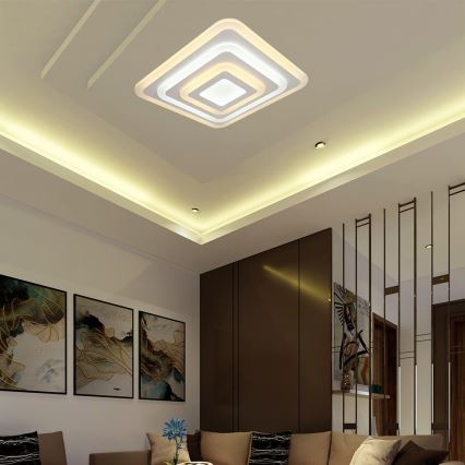 LED Димируем плафон LED/77W/230V 3000-6500K + дистанционно управление