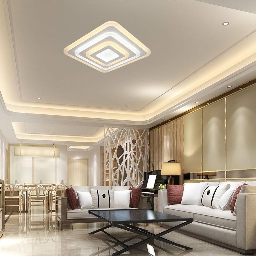 LED Димируем плафон LED/77W/230V 3000-6500K + дистанционно управление