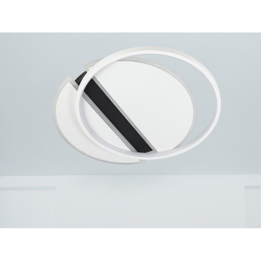LED Димируем плафон LED/80W/230V 3000-6500K бял + дистанционно управление