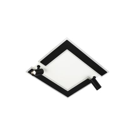 LED Димируем плафон LED/80W/230V 3000-6500K черен + дистанционно управление