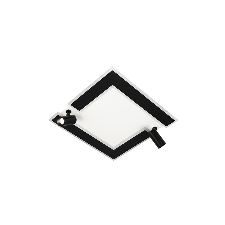 LED Димируем плафон LED/80W/230V 3000-6500K черен + дистанционно управление