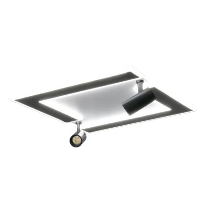 LED Димируем плафон LED/80W/230V 3000-6500K черен + дистанционно управление