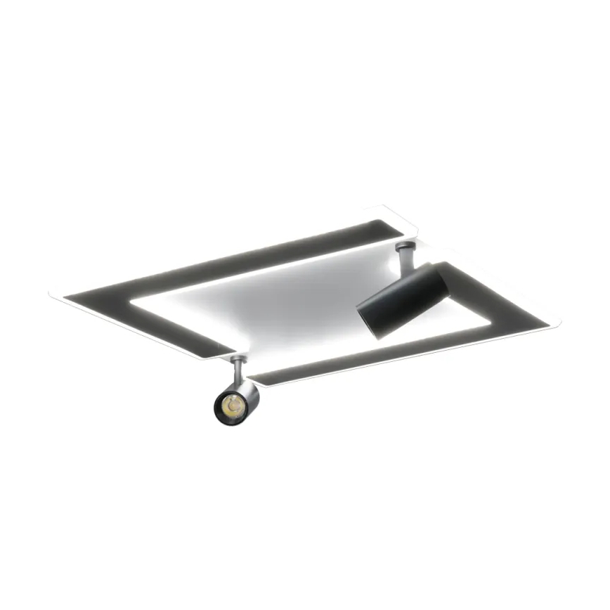 LED Димируем плафон LED/80W/230V 3000-6500K черен + дистанционно управление