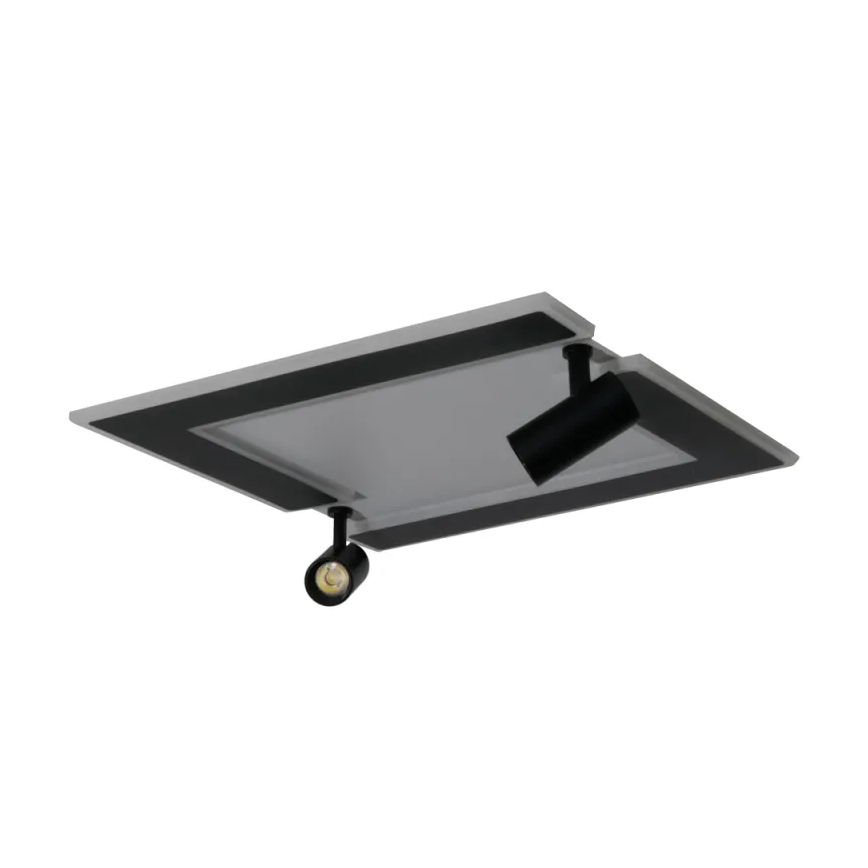 LED Димируем плафон LED/80W/230V 3000-6500K черен + дистанционно управление
