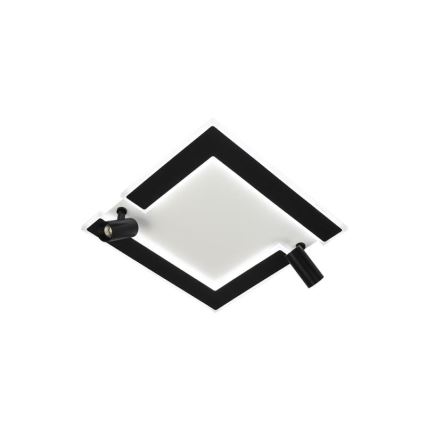 LED Димируем плафон LED/80W/230V 3000-6500K черен + дистанционно управление