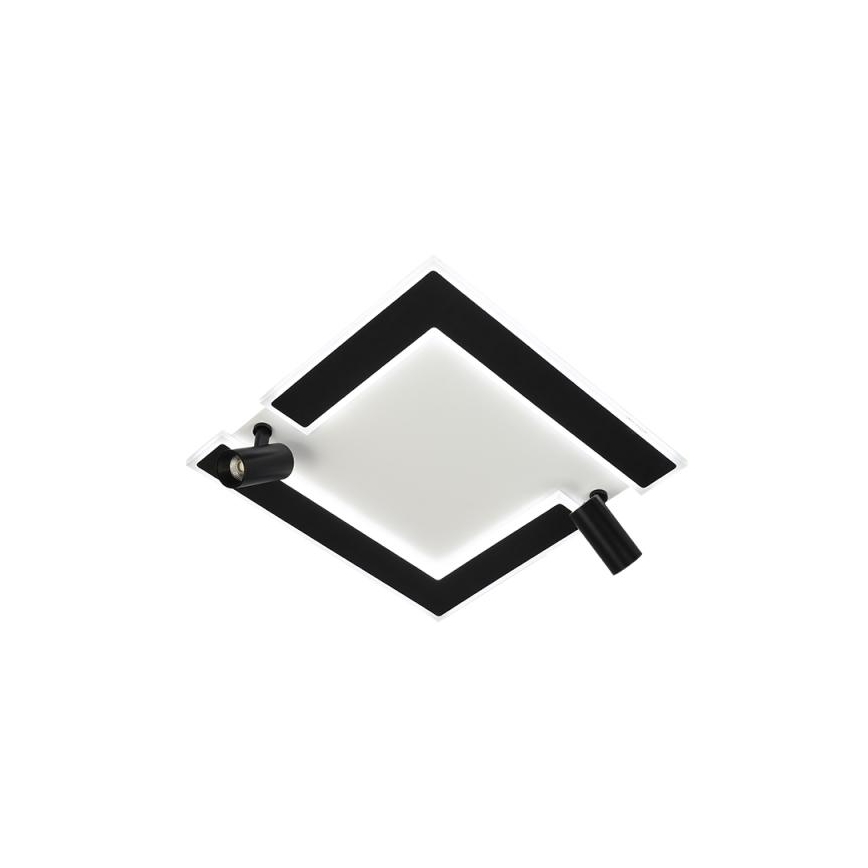 LED Димируем плафон LED/80W/230V 3000-6500K черен + дистанционно управление