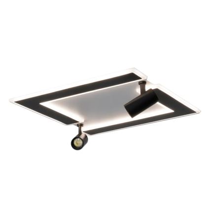 LED Димируем плафон LED/80W/230V 3000-6500K черен + дистанционно управление