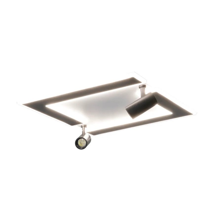 LED Димируем плафон LED/80W/230V 3000-6500K черен + дистанционно управление