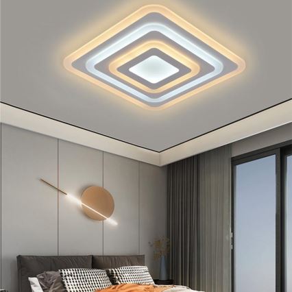 LED Димируем плафон LED/80W/230V 3000-6500K + дистанционно управление