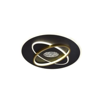 LED Димируем плафон LED/80W/230V 3000-6500K черен + дистанционно управление