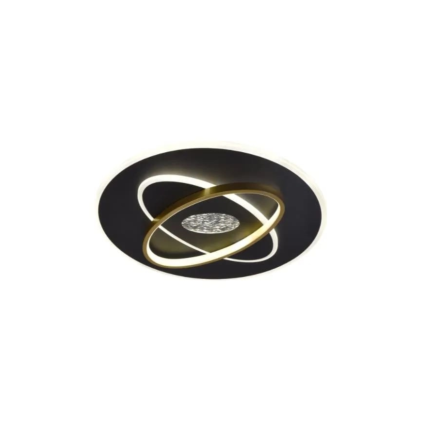 LED Димируем плафон LED/80W/230V 3000-6500K черен + дистанционно управление