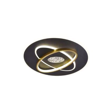 LED Димируем плафон LED/80W/230V 3000-6500K черен + дистанционно управление