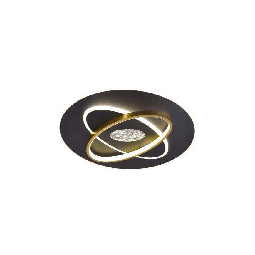 LED Димируем плафон LED/80W/230V 3000-6500K черен + дистанционно управление