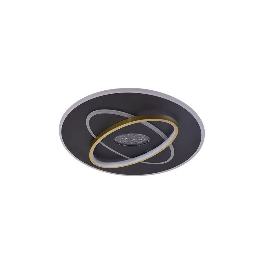 LED Димируем плафон LED/80W/230V 3000-6500K черен + дистанционно управление