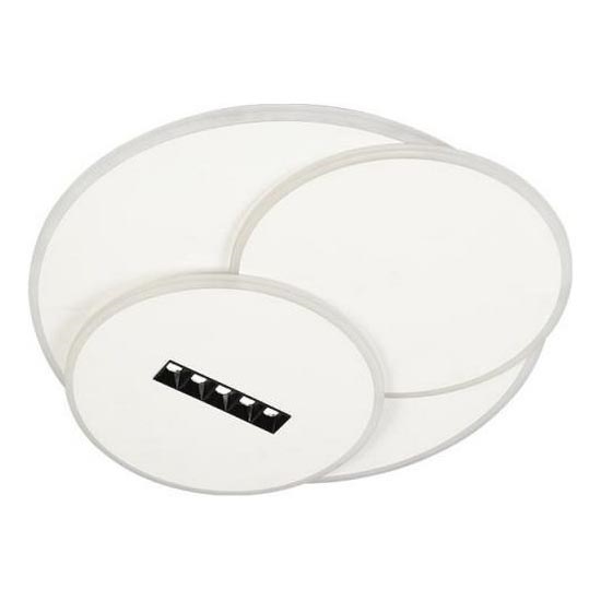LED Димируем плафон LED/90W/230V 3000-6500K бял + дистанционно управление