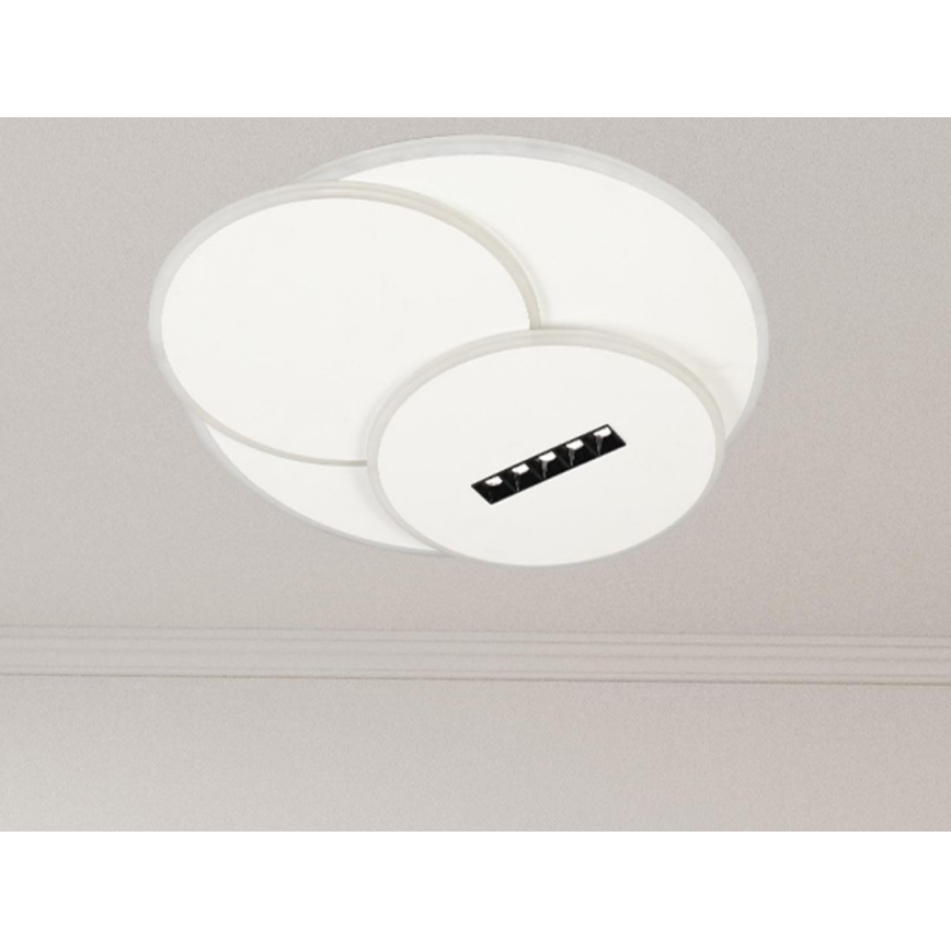 LED Димируем плафон LED/90W/230V 3000-6500K бял + дистанционно управление