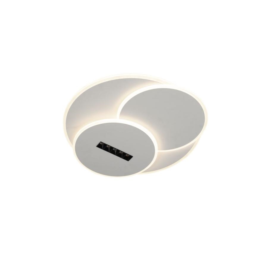 LED Димируем плафон LED/90W/230V 3000-6500K бял + дистанционно управление