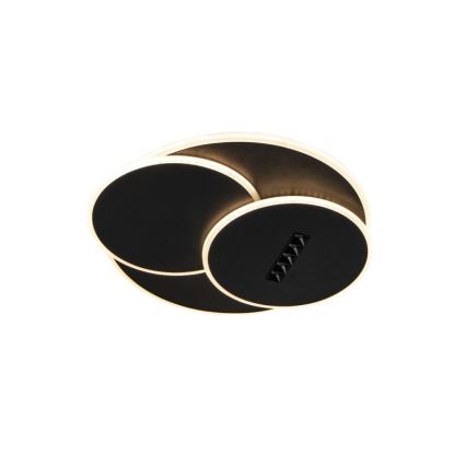 LED Димируем плафон LED/90W/230V 3000-6500K черен + дистанционно управление