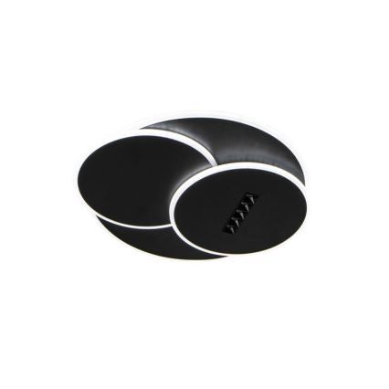 LED Димируем плафон LED/90W/230V 3000-6500K черен + дистанционно управление