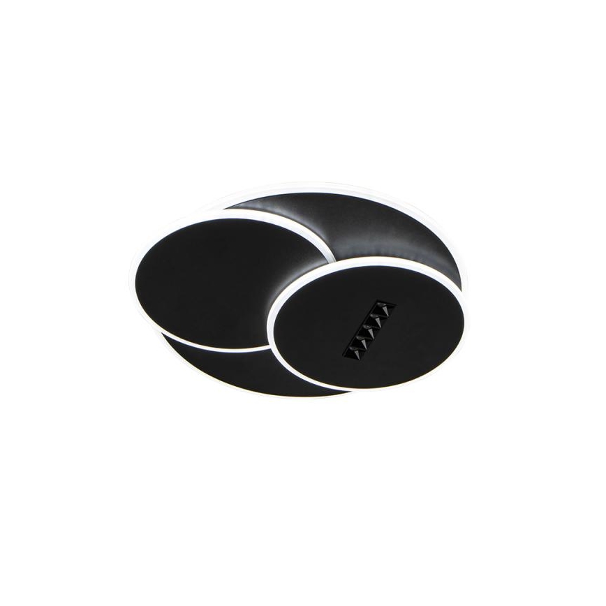 LED Димируем плафон LED/90W/230V 3000-6500K черен + дистанционно управление