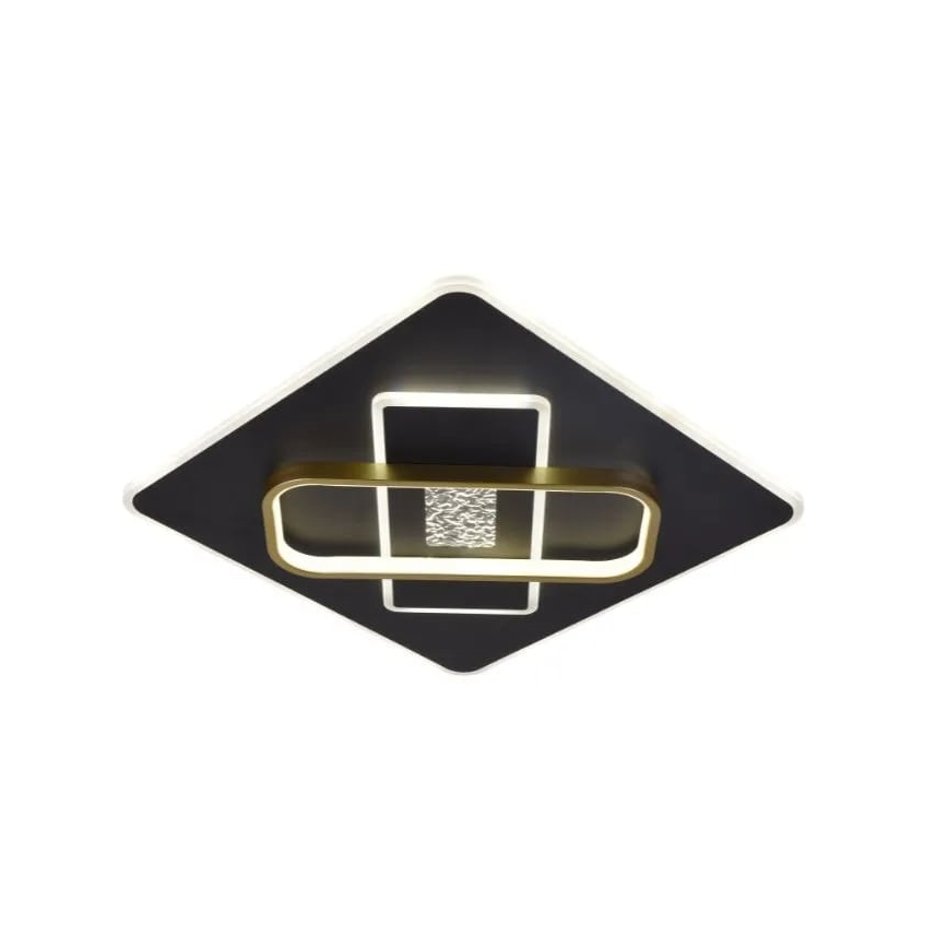 LED Димируем плафон LED/90W/230V 3000-6500K черен + дистанционно управление