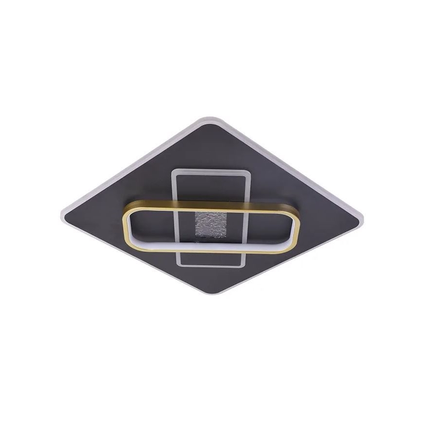 LED Димируем плафон LED/90W/230V 3000-6500K черен + дистанционно управление