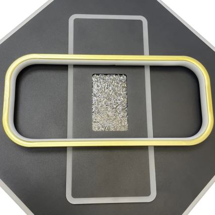 LED Димируем плафон LED/90W/230V 3000-6500K черен + дистанционно управление